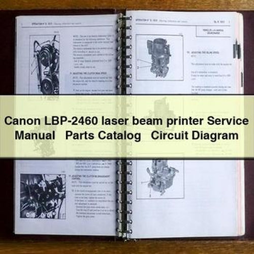 Canon LBP-2460 Laser Beam Printer Parts Catalog PDF
