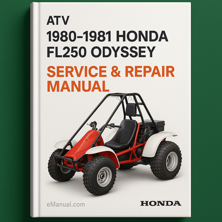 1980-1981 Honda FL250 Odyssey ATV Service-Reparaturhandbuch