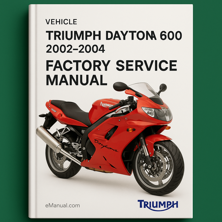 Triumph Daytona 600 2002-2004 Factory Service Manual