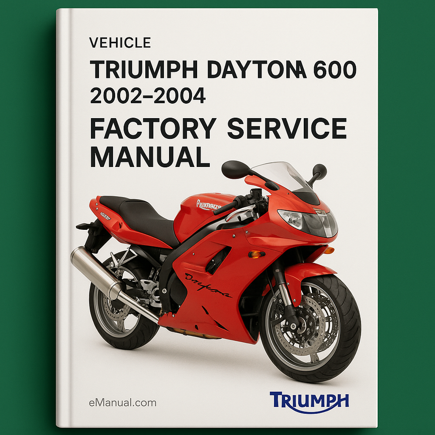 Triumph Daytona 600 2002-2004 Factory Service Manual