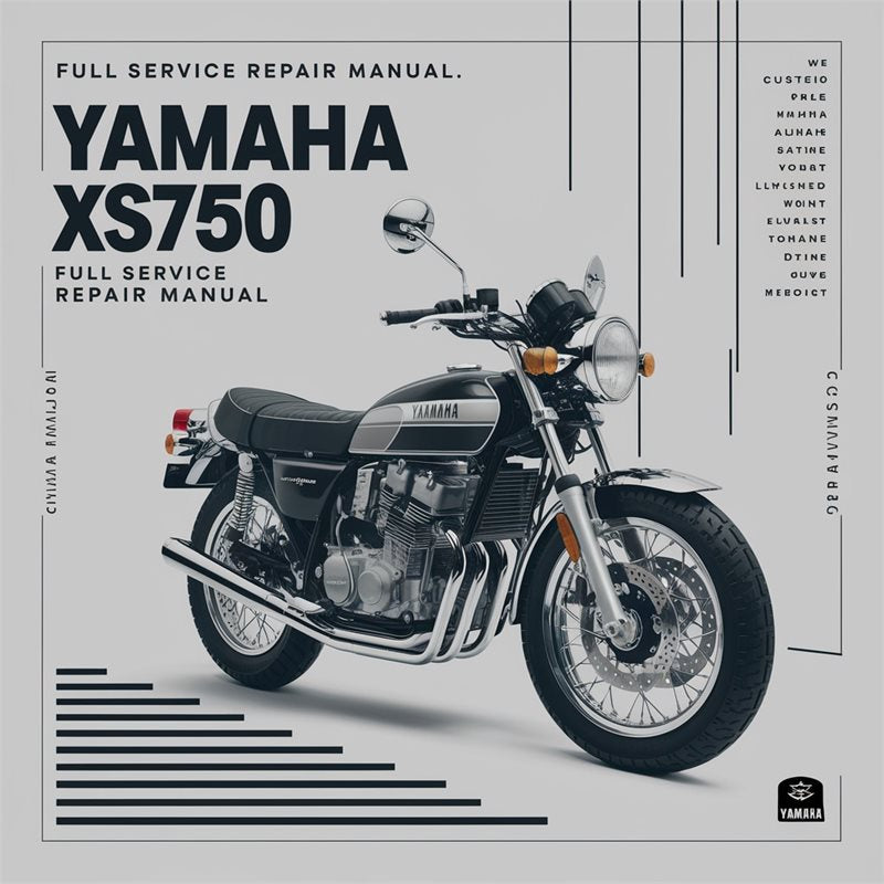 1978 Yamaha XS Models XS750 Service Repair Workshop Manual PDF