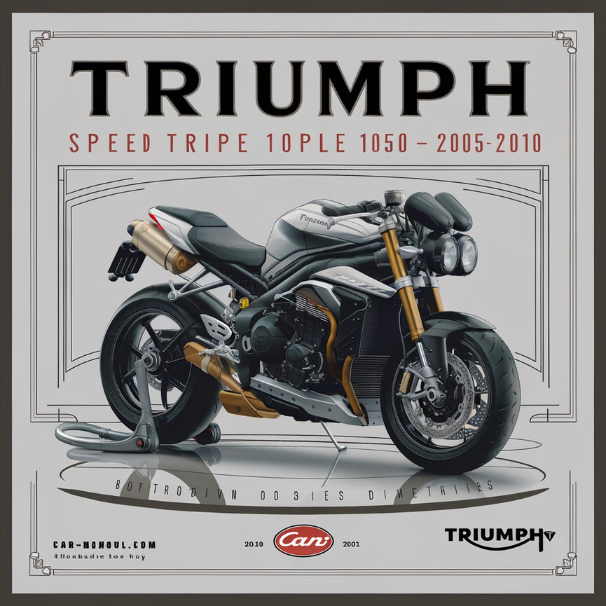 Manual de reparación y servicio de fábrica de Triumph Speed ​​Triple 1050 2005-2010