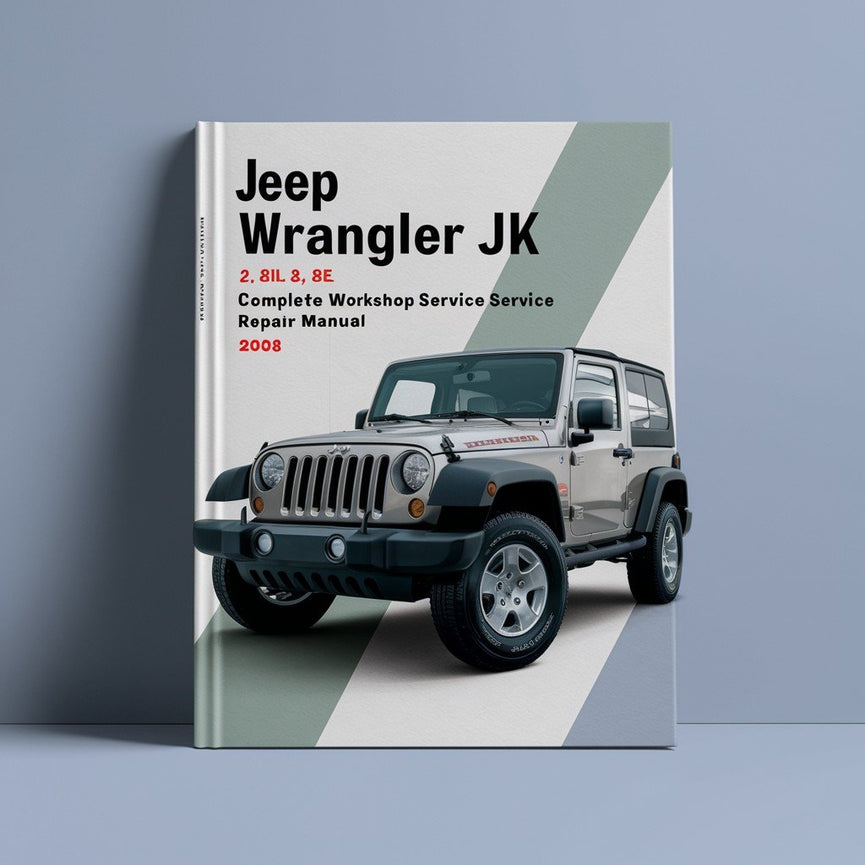 Manual de servicio y reparación de taller completo Jeep Wrangler JK 2.8L 3.8L 2008