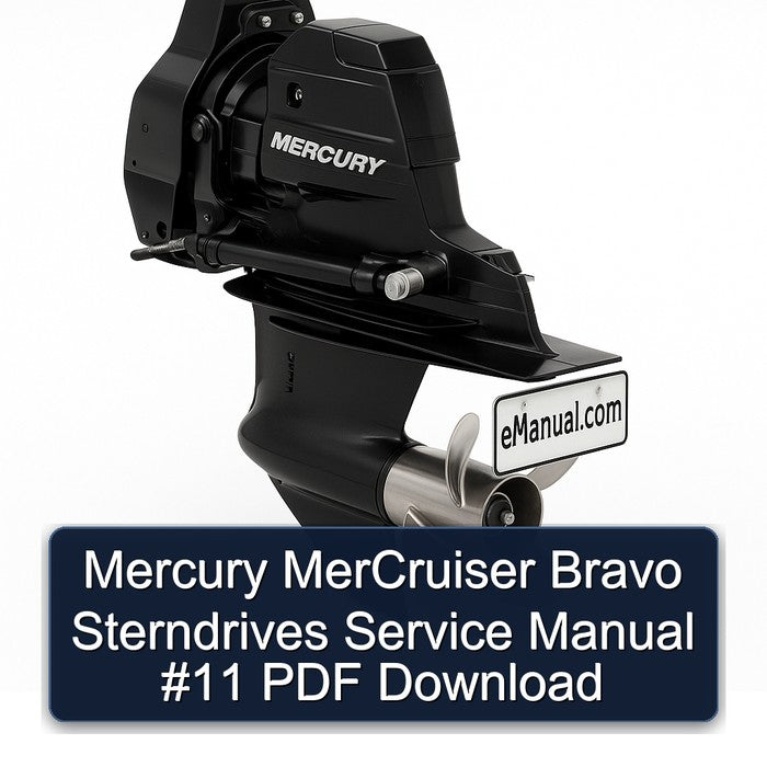 Mercury Mercruiser Bravo Sterndrives 11 Service Repair Workshop Manual PDF