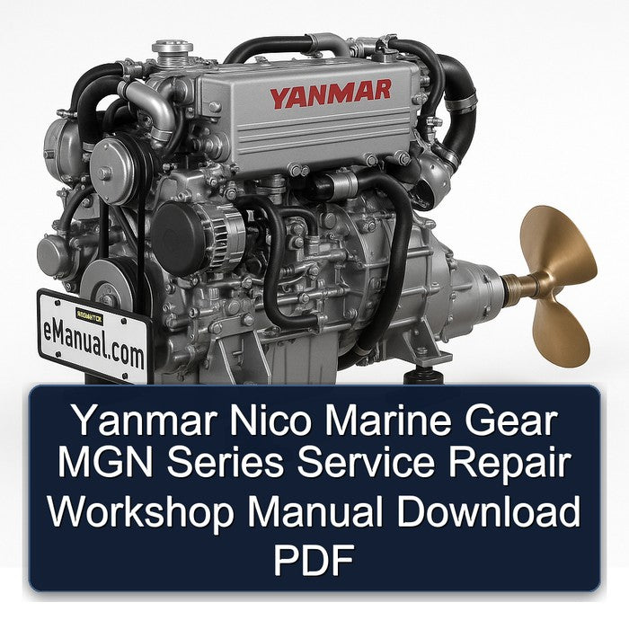 Yanmar Nico Marine Gear MGN Series Service Repair Workshop Manual PDF