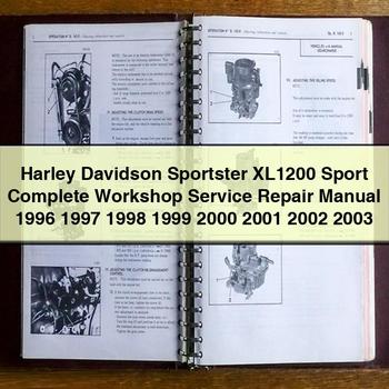 Harley Davidson Sportster XL1200 Sport Komplettes Werkstatthandbuch 1996 1997 1998 1999 2000 2001 2002 2003