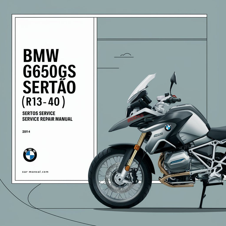 Manual de reparación y mantenimiento de BMW G650GS SERTAO (R13 40) 2011-2014