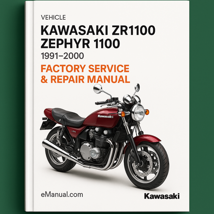 Kawasaki ZR1100 Zephyr 1100 1991-2000 Factory Service Repair Manual