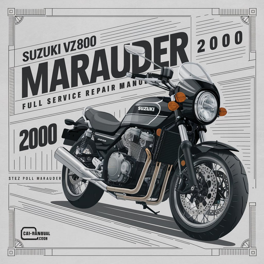 Suzuki VZ800 Marauder 2000 Komplettes Service-Reparaturhandbuch