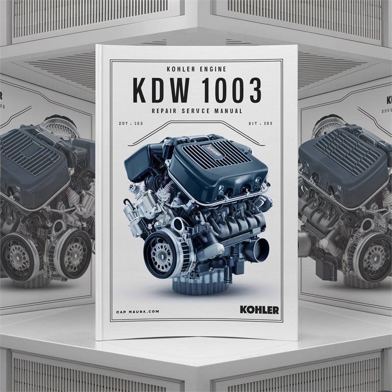 Kohler KDW Models Engine 1003 Service Repair Workshop Manual PDF