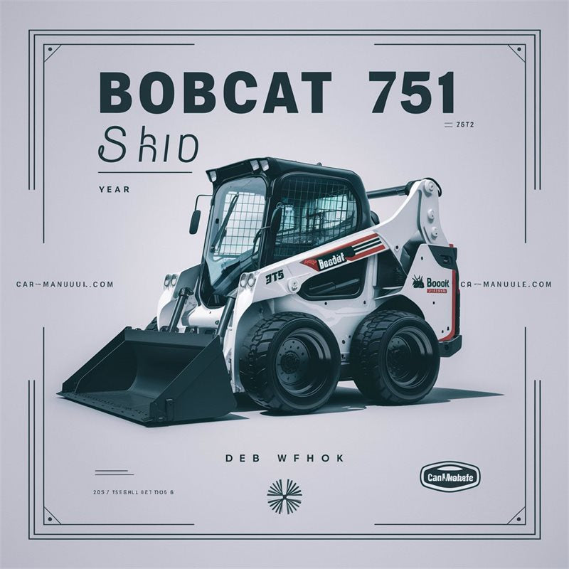 Bobcat 751 Skid Steer Loader SN 515730001 Above Operation Service Repair Workshop Manual PDF