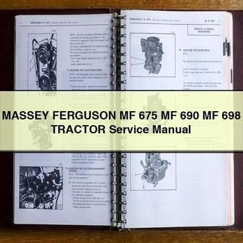 MASSEY FERGUSON MF 675 MF 690 MF 698 Tractor Service Repair Manual
