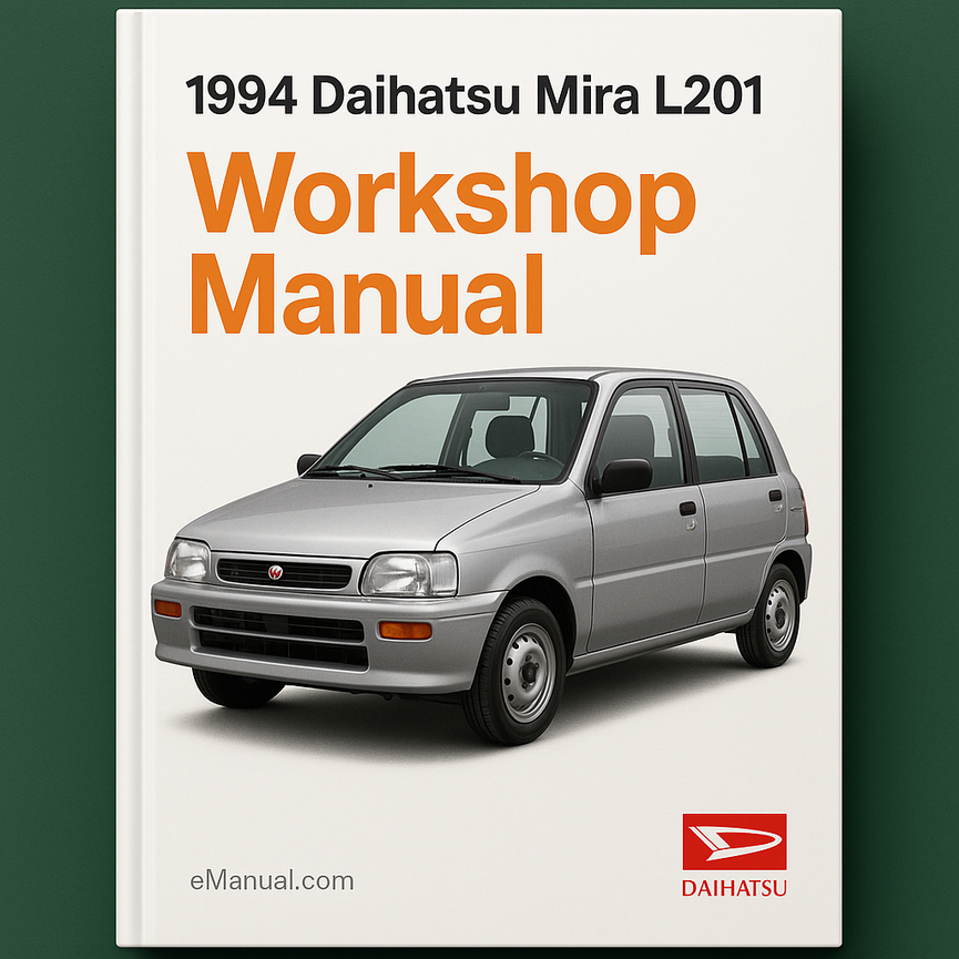 1994 Daihatsu Mira L201 Workshop Manual