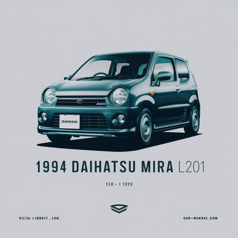 1994 Daihatsu Mira L201 Workshop Manual