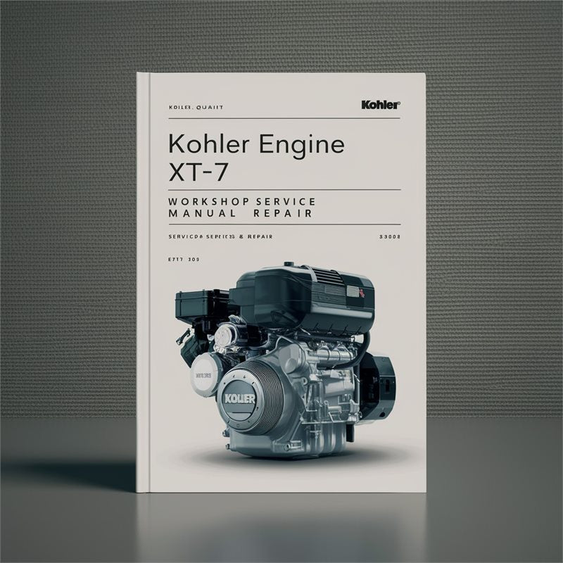 Kohler Courage Series Engine XT-7 Service Repair Workshop Manual PDF