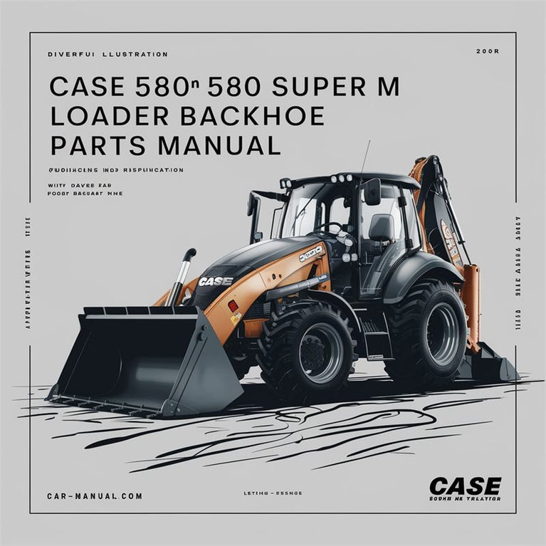 Case 580M 580 Super M Loader Backhoe Tractor Parts Catalog PDF