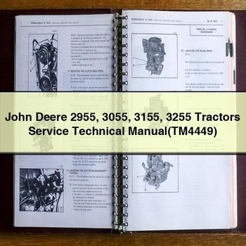 John Deere 2955 3055 3155 3255 Tractors Service Technical Manual(TM4449)