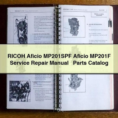 Ricoh Aficio MP201SPF MP201F Parts Catalog PDF
