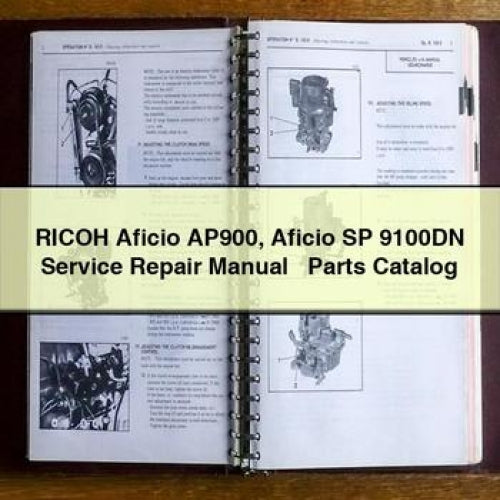 Ricoh Aficio AP900 SP 9100DN Parts Catalog PDF