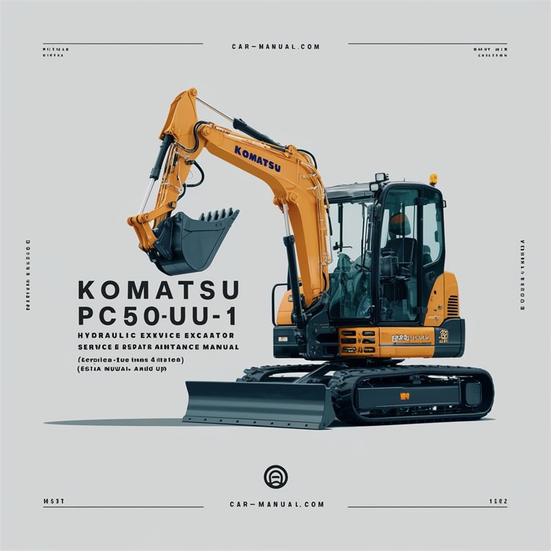 Komatsu Pc50uu-1 Hydraulic Excavator Operation (serial Number: 1001 Up) Service Repair Workshop Manual PDF