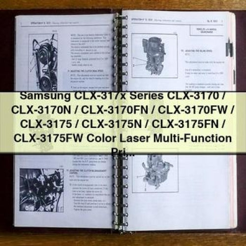 Samsung CLX-317X Series Clx-3170, Clx-3170n, Clx-3170fn, Clx-3170fw, Clx-3175, Clx-3175n, Clx-3175fn, Clx-3175fw Service Repair Workshop Manual PDF