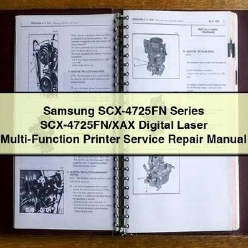 Samsung Scx-4725fn Series Scx-4725fn/xax Digital Laser Multi-function Printer Service Repair Workshop Manual PDF