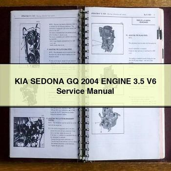 Manual de servicio y reparación del motor 3.5 V6 de KIA SEDONA GQ 2004