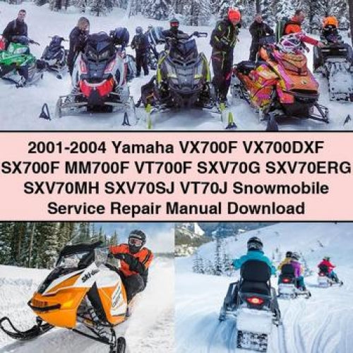 2001-2004 Yamaha VX700F VX700DXF SX700F MM700F VT700F SXV70G SXV70ERG SXV70MH SXV70SJ VT70J Snowmobile Service Repair Manual Download PDF