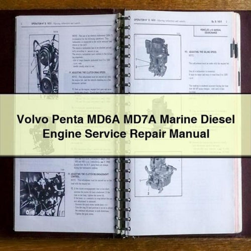 Volvo Penta MD6A MD7A Marine Diesel Engine Service Repair Manual