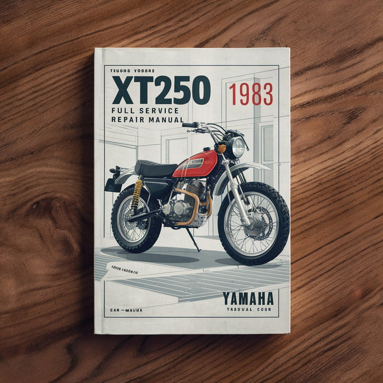 Manual de reparación y servicio completo de Yamaha Xt250 Xt 250 1983