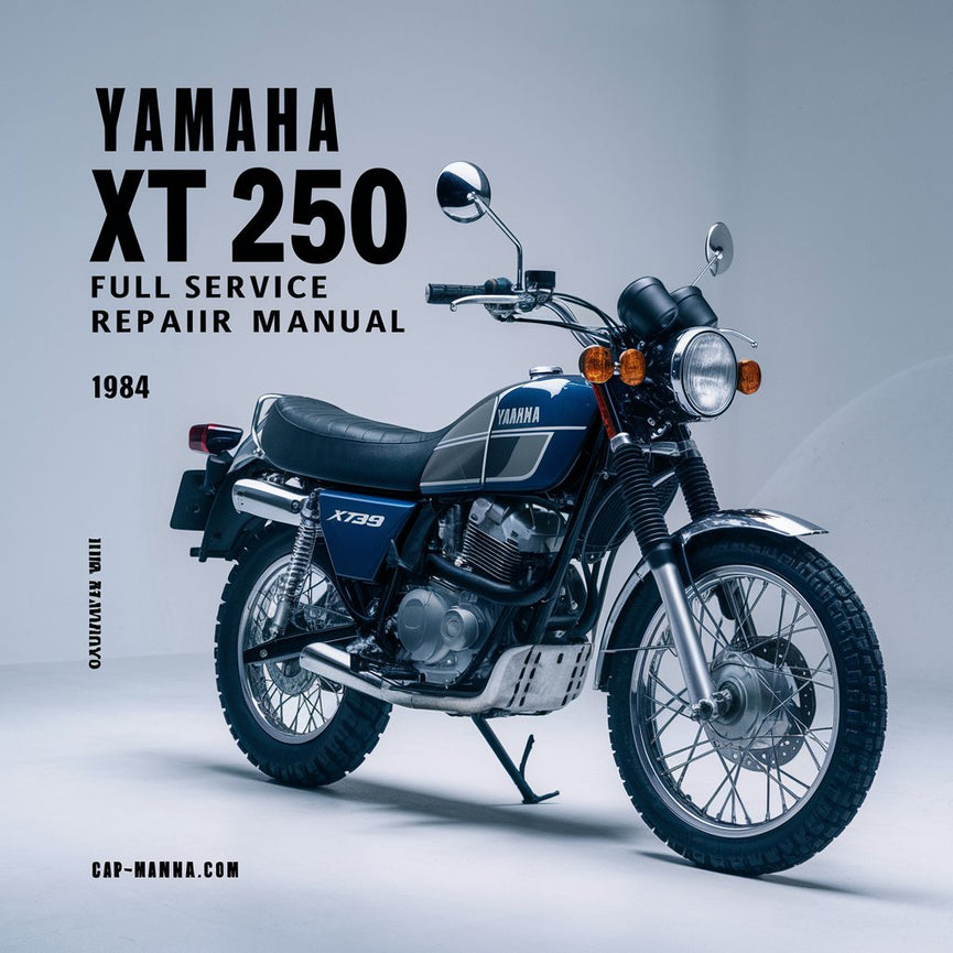 Manual de reparación y servicio completo de Yamaha Xt250 Xt 250 1984