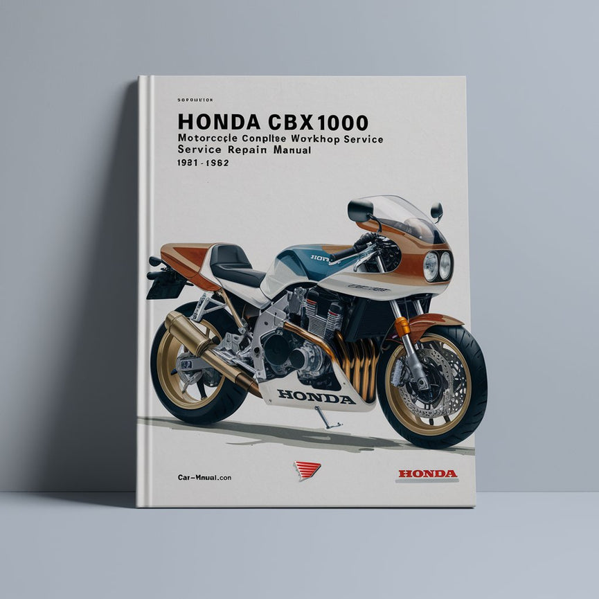 Manual completo de reparación y servicio de taller de motocicletas Honda CBX1000 1981 1982