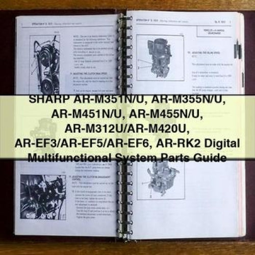 Sharps Sharp Ar-m351n/u Multifunctional System Parts Service Repair Workshop Manual PDF