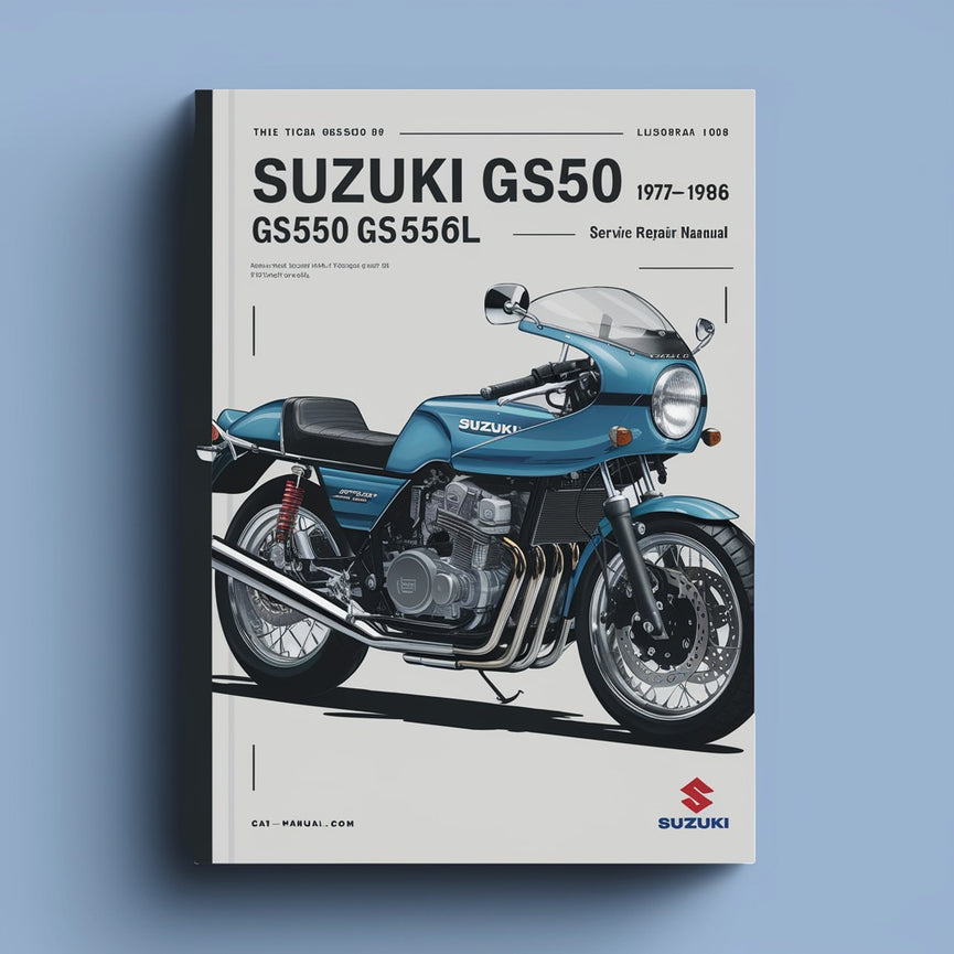 Manual de servicio y reparación de Suzuki Gs550 Gs550e Gs550l 1977-1986