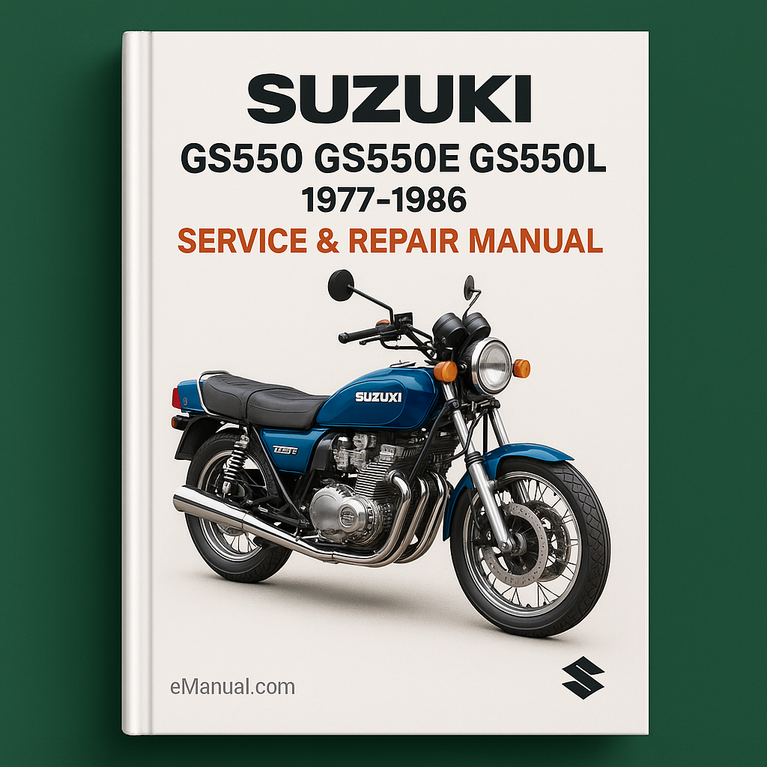 Suzuki Gs550 Gs550e Gs550l 1977-1986 Service Repair Manual