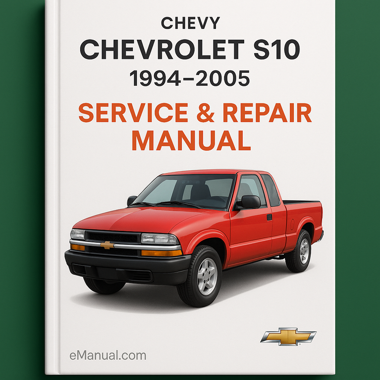 Chevy Chevrolet S10 Service Repair Manual 1994-2005
