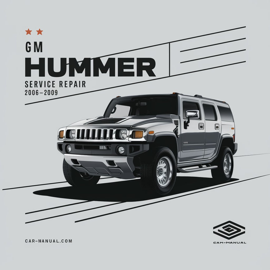 GM Hummer H3 Service Repair Manual 2006-2009