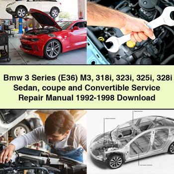 Manual de servicio y reparación del BMW Serie 3 (E36) M3 318i 323i 325i 328i Sedán cupé y descapotable 1992-1998