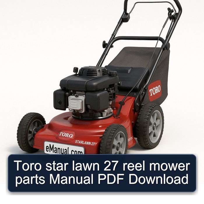 Toro Star Lawn 27 Reel Mower Parts Catalog PDF