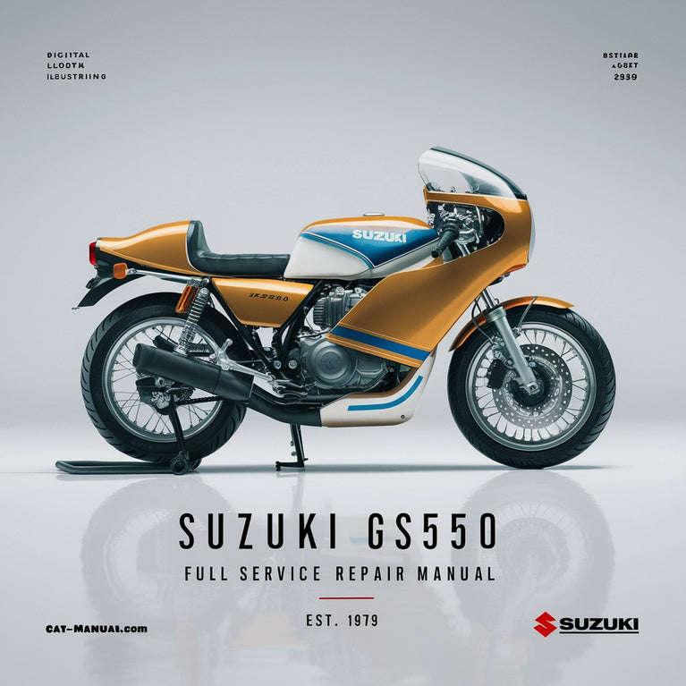 Manual de reparación y servicio completo de Suzuki GS550 1979