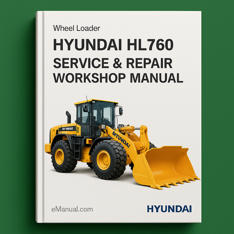 Manual de taller y reparación de la cargadora de ruedas Hyundai HL760