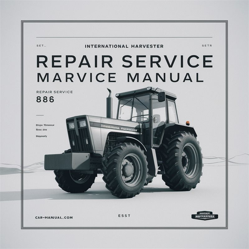 International Harvester Tractor 886 Service Repair Workshop Manual PDF