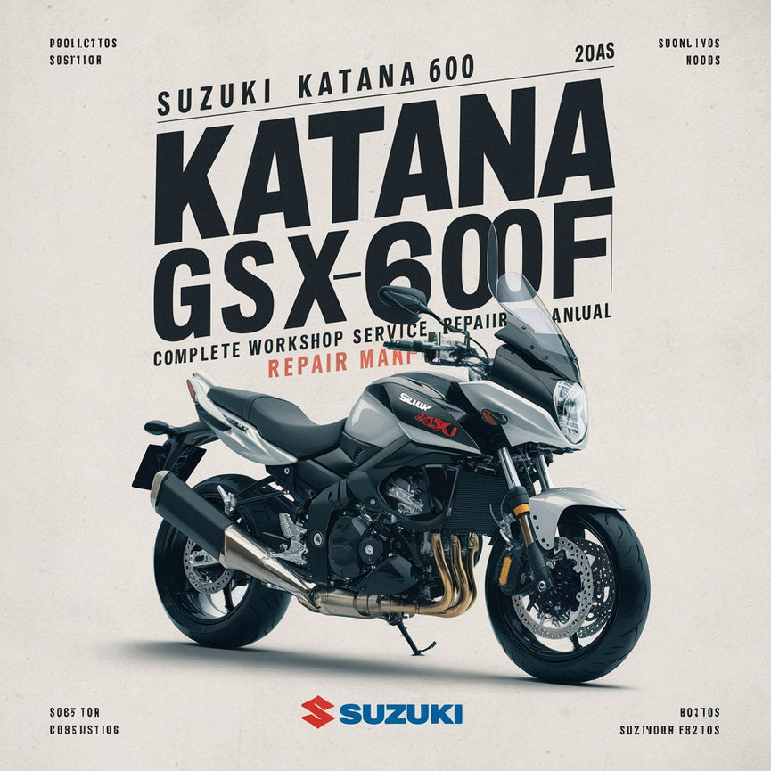 Suzuki Katana 600 GSX600F Motorrad Komplette Werkstatt Service Reparaturhandbuch 1988 1989 1990 1991 1992 1993 1994 1995