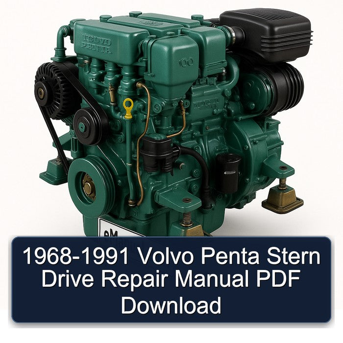 1968-1991 Volvo Penta Stern Drive Service Repair Workshop Manual PDF