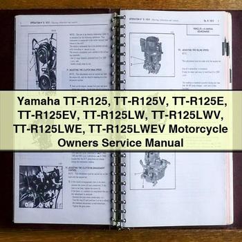 Yamaha TT-R125 TT-R125V TT-R125E TT-R125EV TT-R125LW TT-R125LWV TT-R125LWE TT-R125LWEV Service- und Reparaturhandbuch für Motorradbesitzer