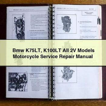 Bmw K75LT K100LT Alle 2V-Modelle Motorrad-Service-Reparaturhandbuch