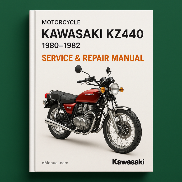 Kawasaki KZ440 Motorcycle Service Repair Manual 1980-1982