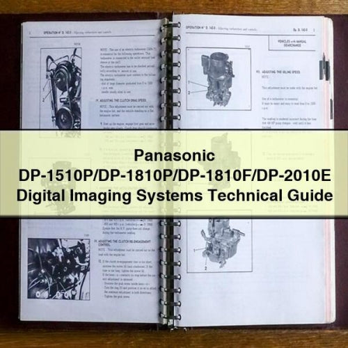 Panasonic Dp-1510p/dp-1810p/dp-1810f/dp-2010e Digital Imaging Systems Technical Guide Service Repair Workshop Manual PDF