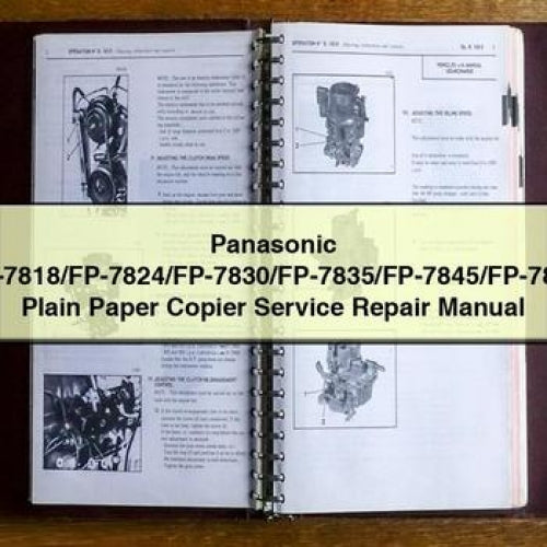 Panasonic Fp-7818/fp-7824/fp-7830/fp-7835/fp-7845/fp-7850 Plain Paper Copier Service Repair Workshop Manual PDF