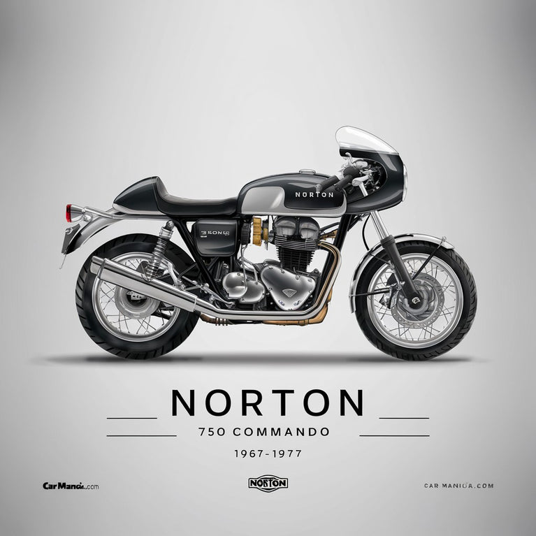 Norton 750 Commando 750 Commando Combat 850 Commando Mark II und Mark IIA und Mark III Motorrad-Service-Reparatur-Handbuch 1967-1977